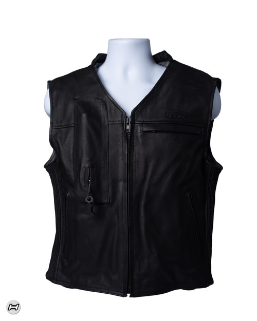 custom leather vest