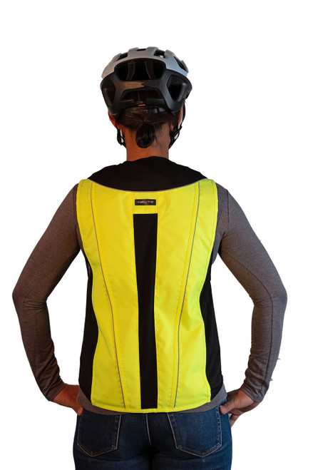 yellow motorcycle vest