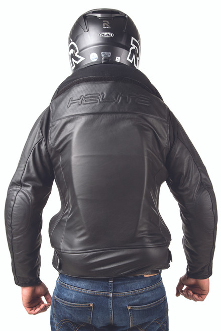 Helite Leather Airbag Motorcycle Jacket Brown