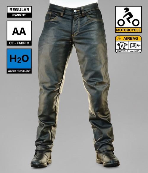 Mo'Cycle Airbag Jeans AVA Powered by HELITE Blue Regular - Helite Moto