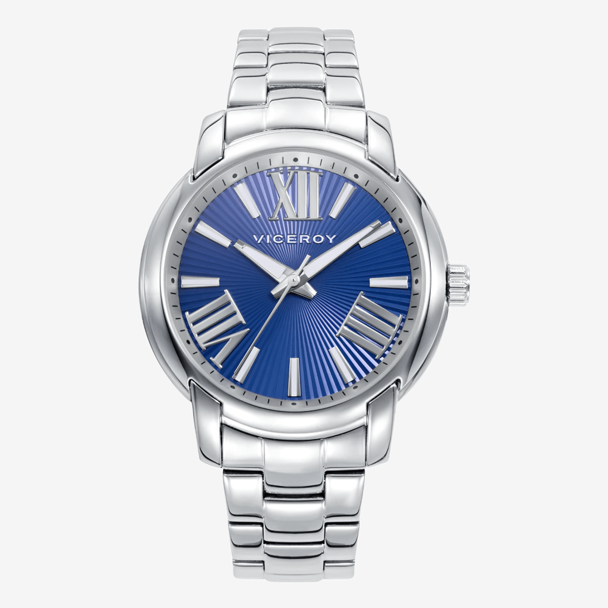 Reloj Viceroy Chic Rocío Osorno, Brazalete Acero Plateado, Esfera Azul 401266-33