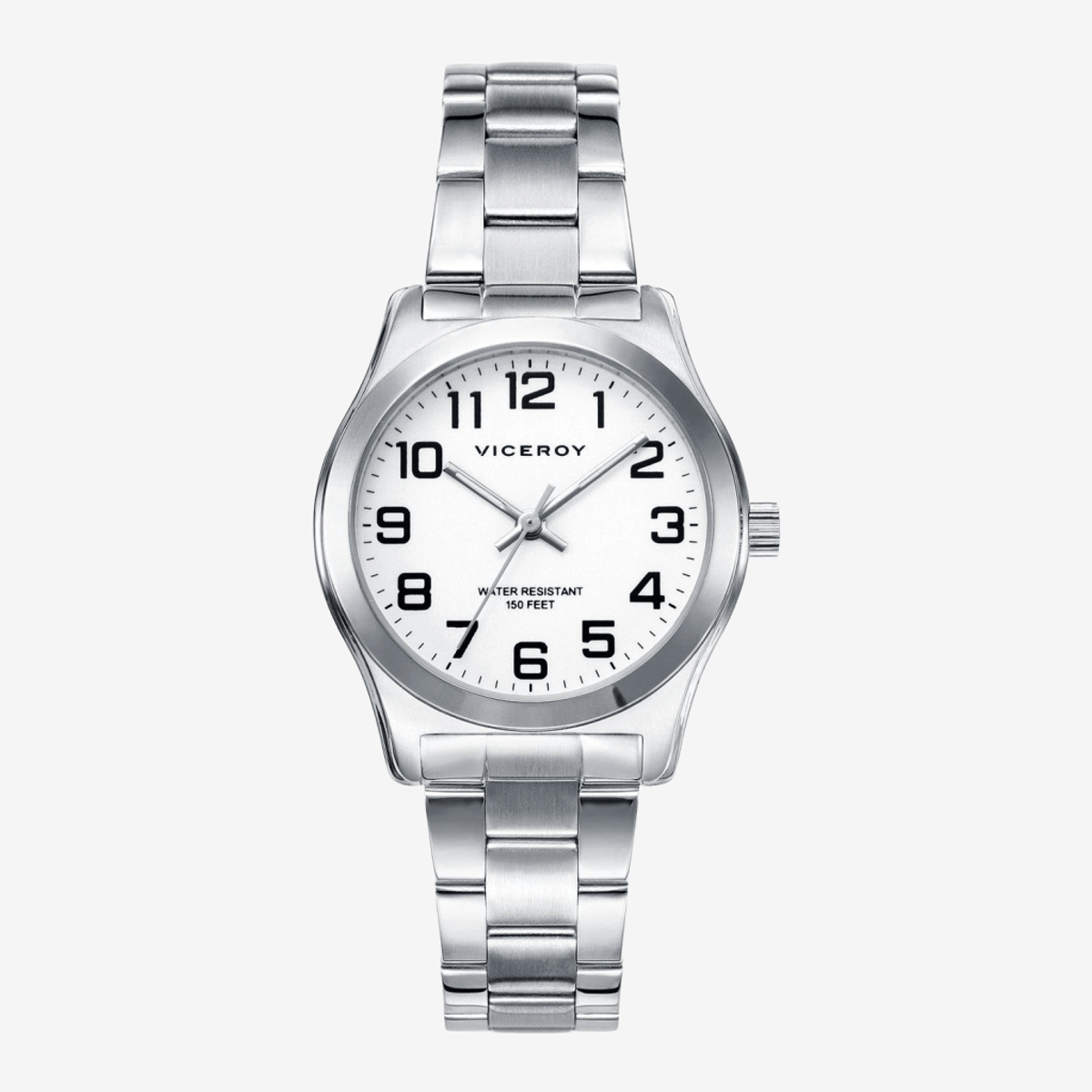 Reloj Viceroy Clásico, Brazalete Acero Plateado, Esfera Blanca, Mujer 40854-04