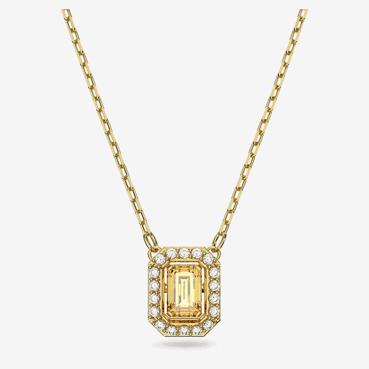 Collar Millenia Amarillo Swarovski Chapado en Oro 5598421