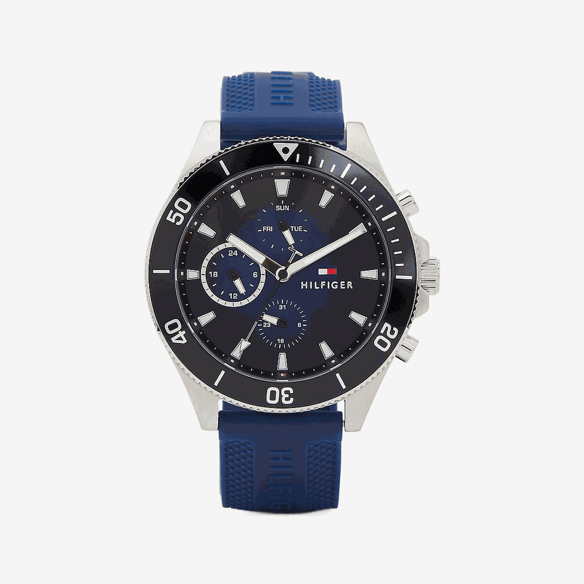 Reloj Tommy Hilfiger Hombre Azul Original 1791746 Silicona – Joyas Lan