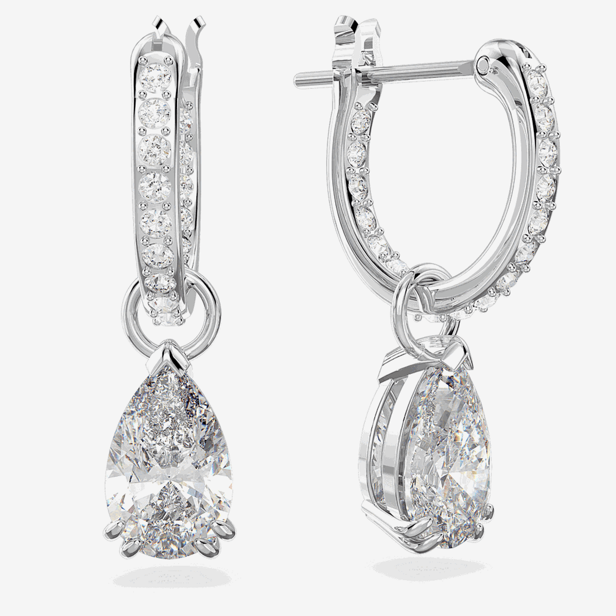 Pendientes de aro Colgante Millenia Swarovski Bañados en Rodio 5636716