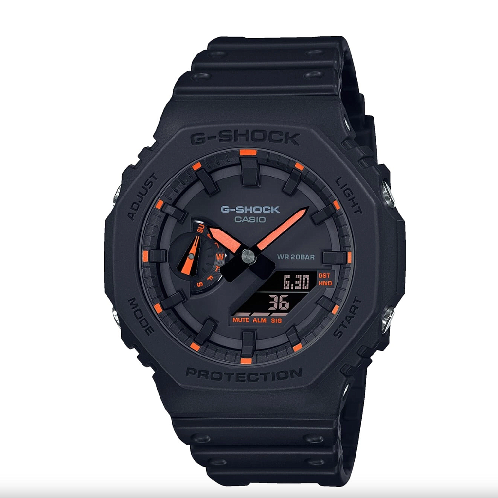 Reloj Casio G-Shock Classic Utility Black Carbono Naranja
