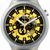 Detalle de la esfera esqueleto del Reloj Swatch Bolden Yellow - SB07S109