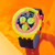 Modelo mostrando Reloj Swatch Neon to the Max - SB06J100