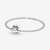 Pulsera rígida Pandora Moments con cierre Stitch de Disney en plata de ley - 591683C01