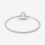 Pulsera rígida Pandora Moments con cierre Stitch de Disney en plata de ley, vista completa - 591683C01