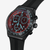 Vista detallada del Reloj Swatch Crimson Mystique mostrando el cronógrafo - YVB417