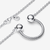 Collar Herradura Pandora Moments en plata de ley, detalle del cierre y herradura - 392747C00