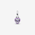 Charm colgante Pandora ME Chakra Corazón en plata con detalles púrpura - 793042C04