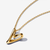 Collar Pandora Corazón Forma Orgánica chapado en oro, vista del colgante - 363272C00
