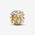 Charm Pandora Redondo Brillante bañado en oro con cristales transparentes - 763234C01