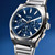 Primer plano del Reloj Fossil Everett FS6104 con esfera azul - FS6104