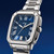 Reloj Fossil Crosby FS6121 con brazalete de acero inoxidable y esfera azul - FS6121
