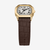 Reloj Fossil Harlow ES5426 con correa de piel marrón y caja dorada - ES5426
