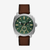 Reloj Fossil Machine FS6100 con correa de piel marrón y esfera verde - FS6100