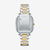 Vista trasera del Reloj Fossil Crosby FS6123 con brazalete bicolor de acero inoxidable - FS6123
