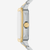 Vista lateral del Reloj Fossil Crosby FS6123 con caja chapada en dorado - FS6123