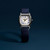 Reloj Fossil Harlow ES5425 con brazalete de piel azul y caja plateada - ES5425
