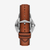 Vista trasera del Reloj Fossil Minimalist FS6094 con correa de piel marrón - FS6094