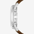 Vista lateral del Reloj Fossil Grant FS4735 con caja plateada - FS4735
