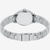 Vista trasera del reloj Fossil Gilmore ES5419 con brazalete de acero inoxidable plateado - ES5419