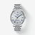 Reloj Tissot Le Locle Powermatic 80 20th Anniversary con brazalete de acero inoxidable y esfera plateada vista frontal - T0064071103303