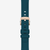 Detalle del brazalete de silicona verde del reloj Tissot Seastar 1000 Quartz Chronograph - T1202173704100