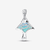 Detalle posterior del Charm Colgante Pandora Manta Raya en plata de ley con grabado Free Spirit - 794685C01