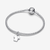 Charm Colgante Pandora Grabable Camiseta Fútbol de plata de ley integrado en una pulsera de plata - 794708C01
