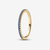 Vista frontal del Anillo Pandora Banda Azul Brillante chapado en oro y color azul - 162999C02
