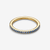 Vista superior del Anillo Pandora Banda Azul Brillante chapado en oro y color azul - 162999C02