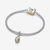 Charm Colgante Pandora Corazón de Te Fiti de Princesa Vaiana de Disney en plata y chapado en oro sobre pulsera de plata - 764385C01