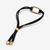 Detalle del cierre y cordón negro de la Pulsera Pandora Cordón Eslabón Link que se abre chapada en oro - 564680C01