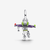 Vista posterior del Charm Colgante Pandora Buzz Lightyear de Toy Story de Disney Pixar en plata de ley y esmalte - 794604C01