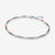 Vista frontal de la Pulsera Pandora de Tenis Arcoíris en plata de ley y colores multicolor - 593927C03