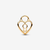 Detalle del diseño de corazón y candado del Charm Pandora Candado Corazón en Filigrana chapado en oro color dorado - 764358C00