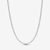 Vista frontal del Collar Pandora Cadena Cuentas en plata de ley color plateado - 394452C00