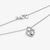 Detalle del cierre y el colgante del Collar Pandora Candado Corazón Brillante en plata de ley - 394416C01