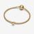 Charm Mini Herradura de Pandora dorado chapado en oro integrado en una pulsera de cadena - 764517C00