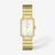 Reloj Tissot SRV 30mm Esfera Blanca Y Brazalete Dorado - T1601103311300