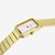 Reloj Tissot SRV 30mm Esfera Blanca Y Brazalete Dorado - T1601103311300
