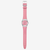 Vista completa del Reloj Swatch Pink Petal Promise con esfera rosa y brazalete de piel - YLS234