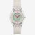 Vista frontal del Reloj Swatch Own Your Time con caja de origen biológico verde y esfera verde - SS08K124