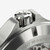 Vista de la corona del Khaki Field King Day-Date 40 mm con brazalete de piel marrón y esfera azul - H64475540