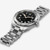 Vista lateral del Reloj Hamilton Khaki Field Expedition Auto con brazalete de acero y esfera negra - H70315130