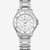 Vista frontal del Khaki Navy Scuba Quartz con brazalete de acero y esfera blanca - H82221110